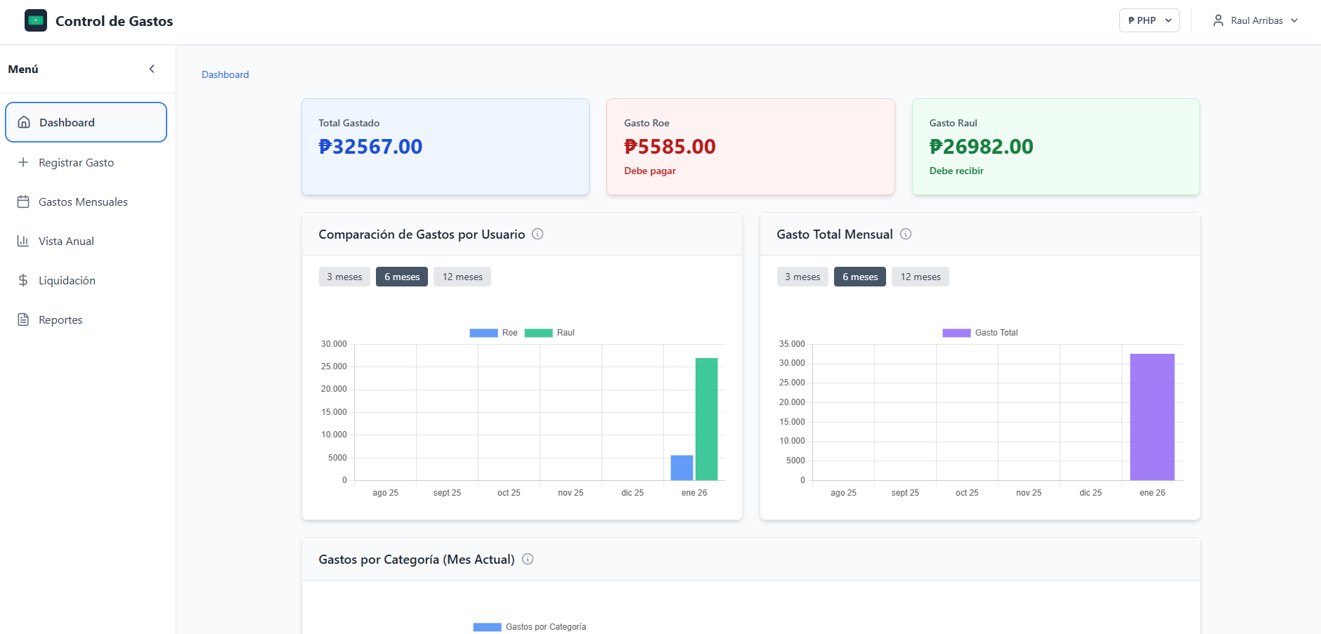Couple Expenses App - Seguimiento de gastos