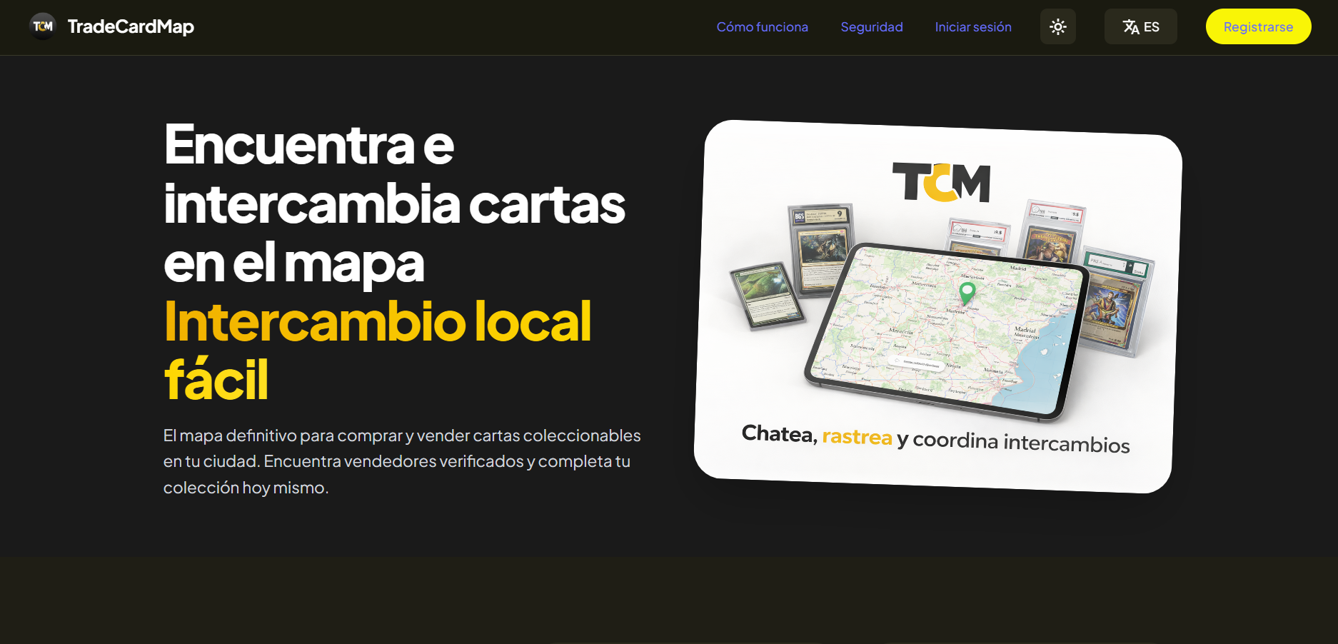 TradeCardMap - Marketplace de cartas coleccionables